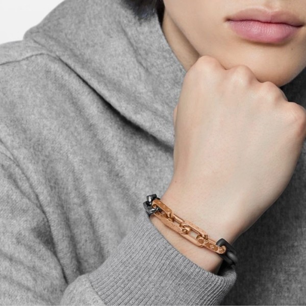 ❤루이비통 남성 화이트 골드 팔찌 - Louis vuitton Mens White Gold Bangle - acc624x