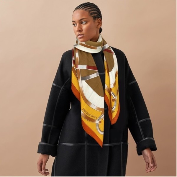 ❤에르메스 여성 오렌지 스카프 - Hermes Womens Orange Scarf - he532x