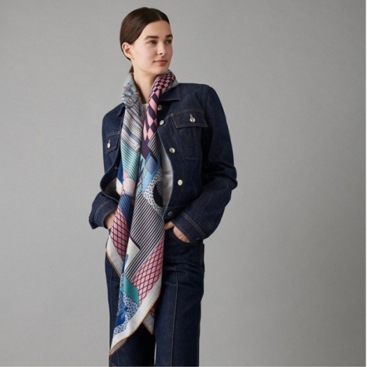 ❤에르메스 여성 블루 스카프 - Hermes Womens Blue Scarf - he537x