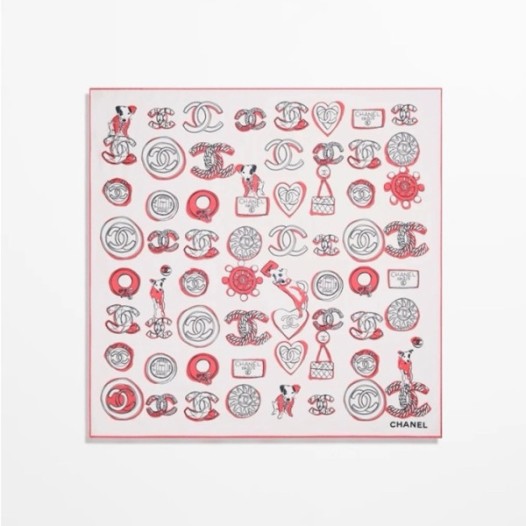 ❤샤넬 여성 레드 스카프 - Chanel Womens Red Scarf - ch692x