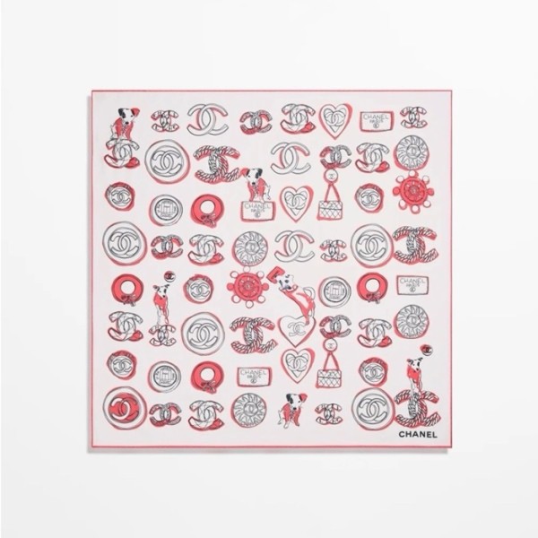 ❤샤넬 여성 레드 스카프 - Chanel Womens Red Scarf - ch692x
