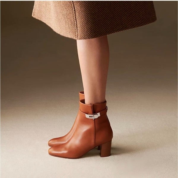 ❤에르메스 여성 네오 앵클 부츠 - Hermes Womens Gold Boots - he542x