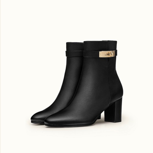 ❤에르메스 여성 네오 앵클 부츠 - Hermes Womens Black Boots - he543x