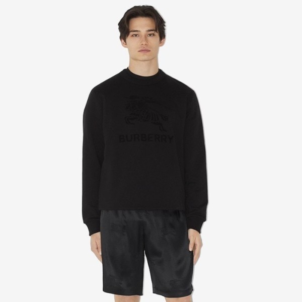❤버버리 남성 블랙 크루넥 맨투맨 - Burberry Mens Black Tshirts - bu359x
