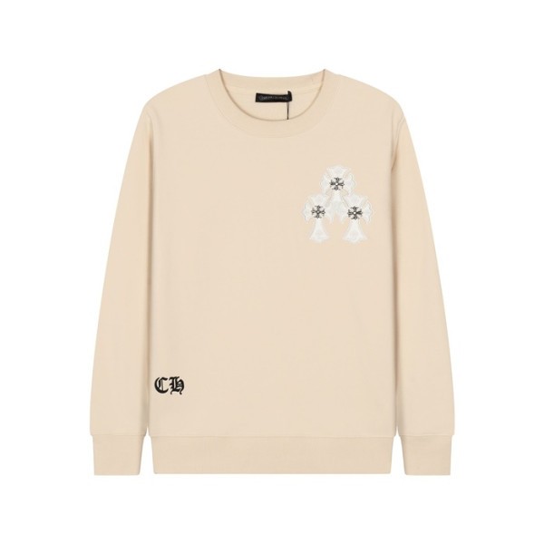 ❤크롬하츠 남성 아이보리 맨투맨 - Chrome Hearts Mens Ivory Tshirts - ch216x