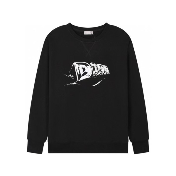 ❤디올 남성 클래식 블랙 맨투맨 - Dior Mens Black Tshirts - di878x