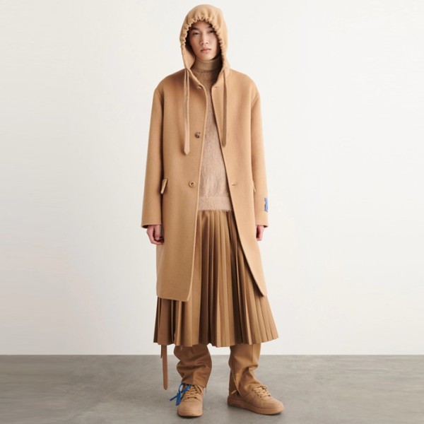 ❤오프화이트 남성 후드 코트 - Off White Mens Beige Coat - of77x