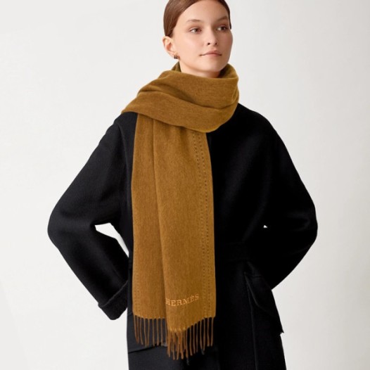 ❤에르메스 여성 카멜 머플러 - Hermes Womens Camel Muffler - he550x