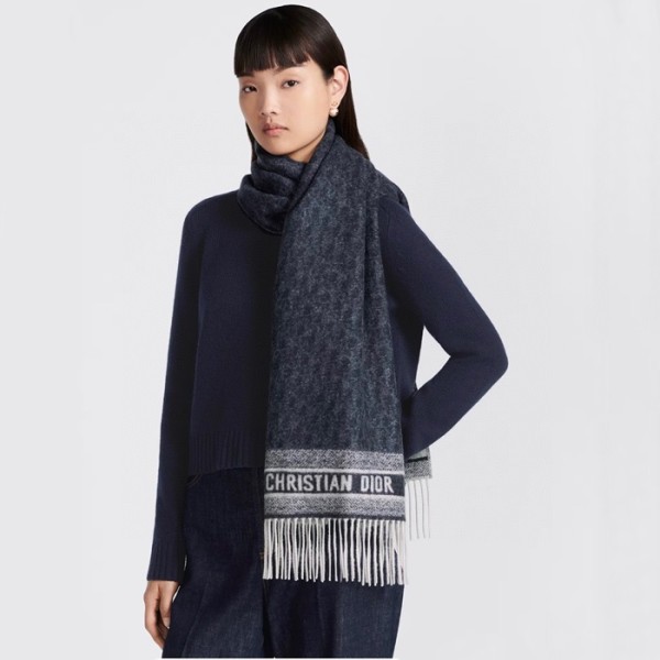 ❤디올 여성 블루 머플러 - Dior Womens Blue Muffler - di887x