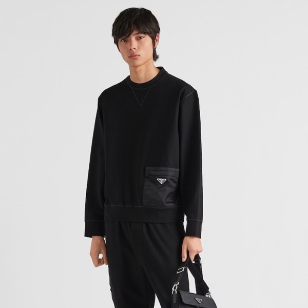 ❤프라다 남성 크루넥 블랙 맨투맨 - Prada Mens Black Tshirts - pr866x