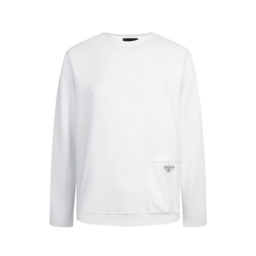 ❤프라다 남성 크루넥 화이트 맨투맨 - Prada Mens White Tshirts - pr867x