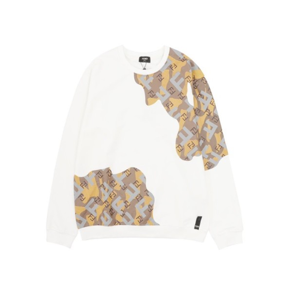 ❤펜디 남성 캐쥬얼 화이트 맨투맨 - Fendi Mens White Tshirts - fe557x