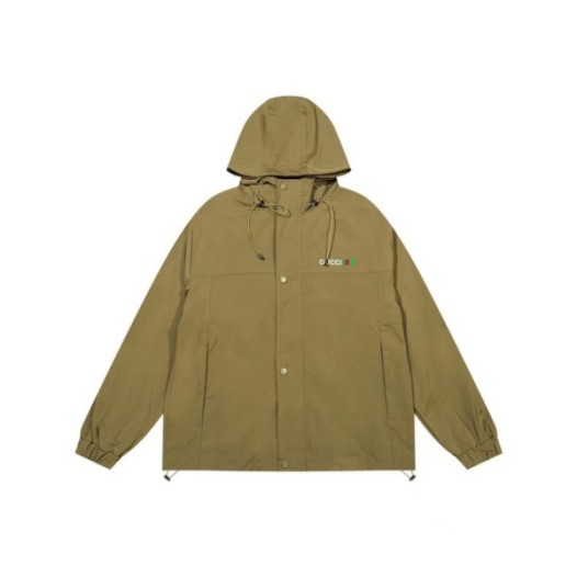 ❤구찌 남성 캐쥬얼 카키 집업 자켓 - Gucci Mens khaki Zip-up Jackets - gu1159x