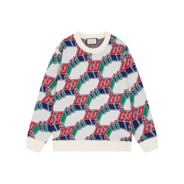 ❤구찌 남성 화이트 크루넥 니트 - Gucci Mens White Knits- gu1163x