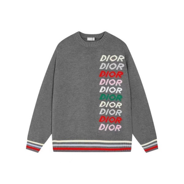 ❤디올 남성 그레이 크루넥 니트 - Dior Mens Gray Knitwear - di896x