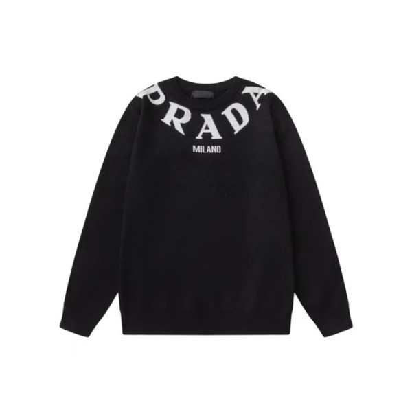❤프라다 남성 크루넥 블랙 니트 - Prada Mens Black Knits - pr881x