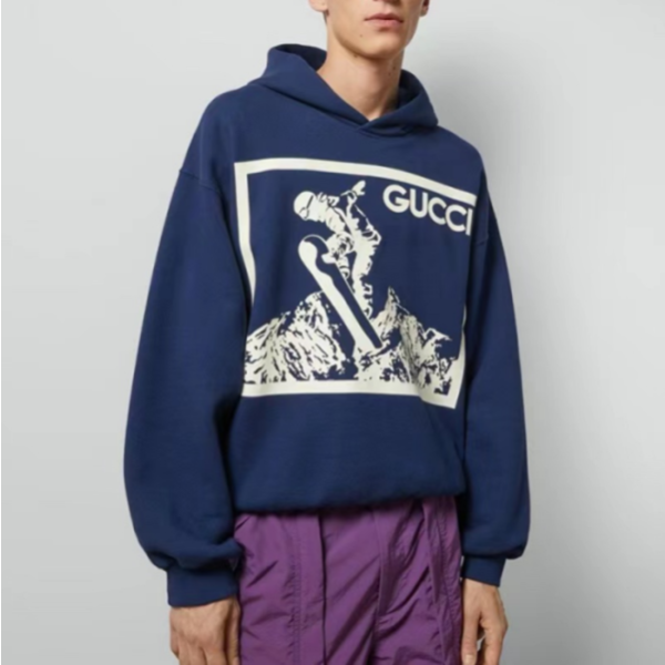 ❤구찌 남성 블루 후드티 - Gucci Mens Blue Hoodie - gu1166x