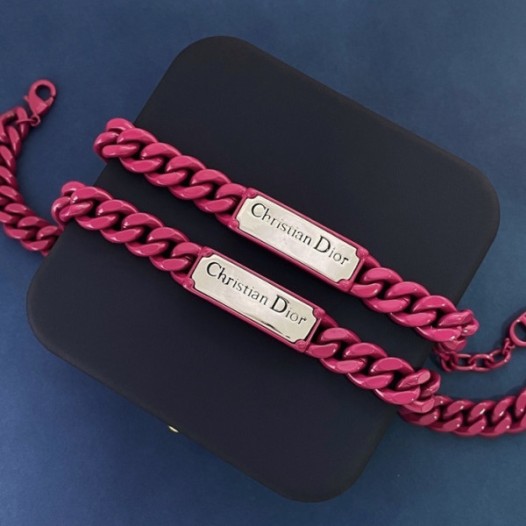 ❤디올 여성 화이트 골드 팔찌 - Dior Womens White Gold Bangle - acc757x
