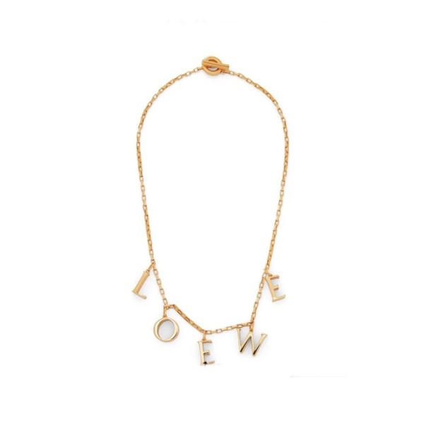 ❤로에베 여성 골드 목걸이 - Loewe Womens Gold Necklace - acc844x