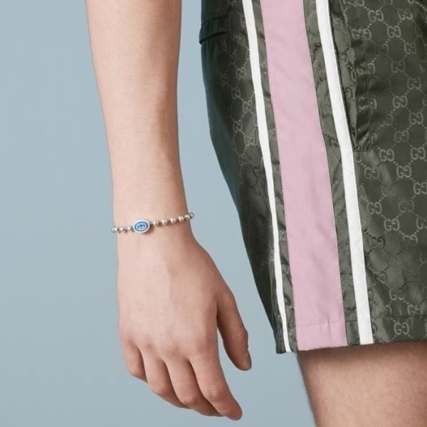 ❤구찌 여성 화이트 골드 팔찌 - Gucci Womens White Gold Bangle - acc873x