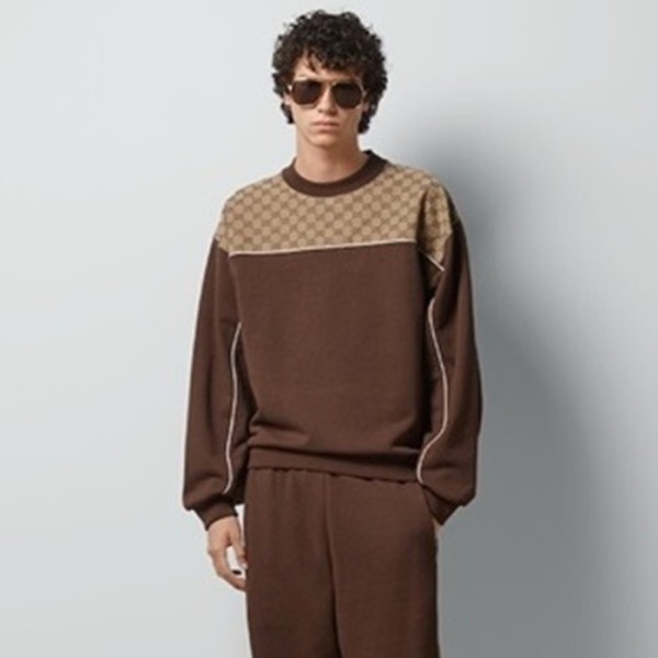 ❤구찌 남성 브라운 맨투맨 - Gucci Mens Brown Tshirts - fa40x