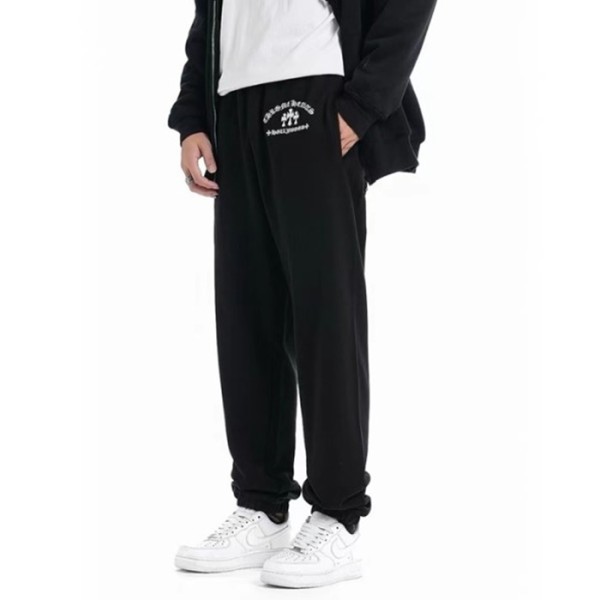 ❤크롬하츠 남성 블랙 트레이닝 팬츠 - Chrom Hearts Mens Black Pants - ch218x