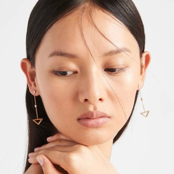 ❤프라다 여성 골드 이어링 - Prada Womens Gold Earring - acc938x