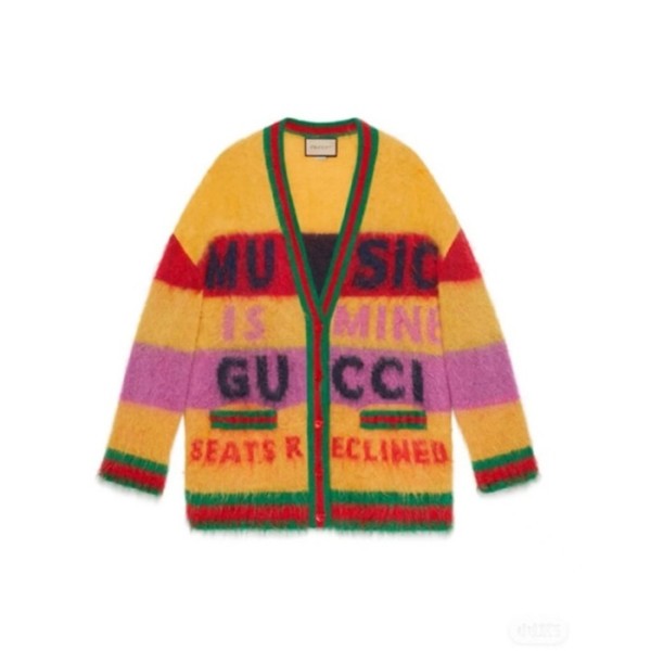 ❤구찌 남성 옐로우 브이넥 가디건 - Gucci Mens Yellow Cardigan - gu1168x