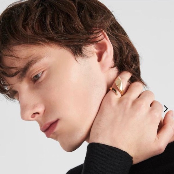 ❤프라다 남/녀 골드 반지 - Prada Unisex Gold Rings - acc1046x