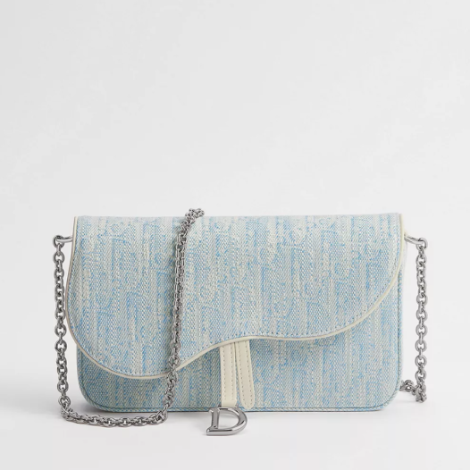 디올 여성 미디엄 새들 체인 파우치 - Dior Womens Medium Saddle Chain Pouch