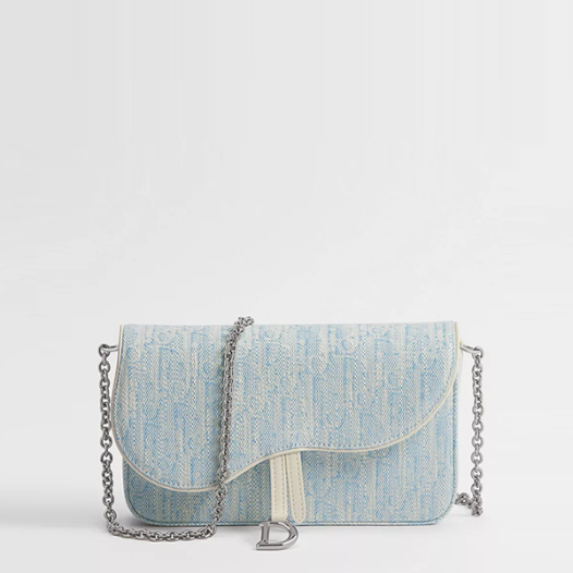디올 여성 미디엄 새들 체인 파우치 - Dior Womens Medium Saddle Chain Pouch