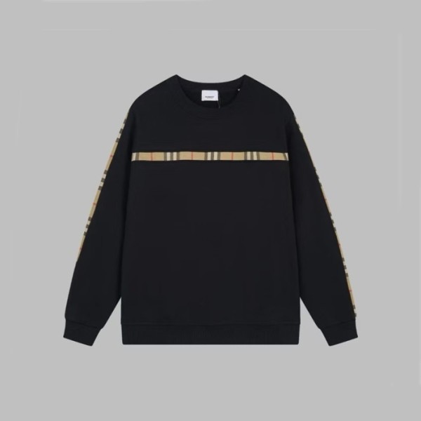 ❤버버리 남성 블랙 크루넥 맨투맨 - Burberry Mens Black Tshirts - bu368x