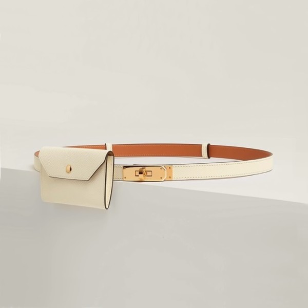 ❤에르메스 여성 켈리 포켓 벨트 - Hermes Womens White Belts - be17x