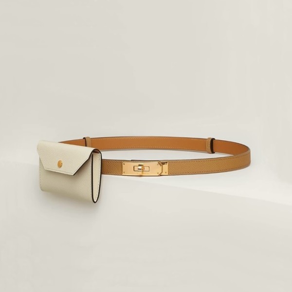 ❤에르메스 여성 켈리 포켓 벨트 - Hermes Womens Gold Belts - be18x