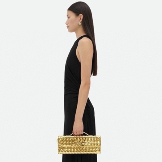 ❤보테가 베네타 여성 골드 핸드백 - Bottega Veneta Womens Gold Andiamo - ba21x