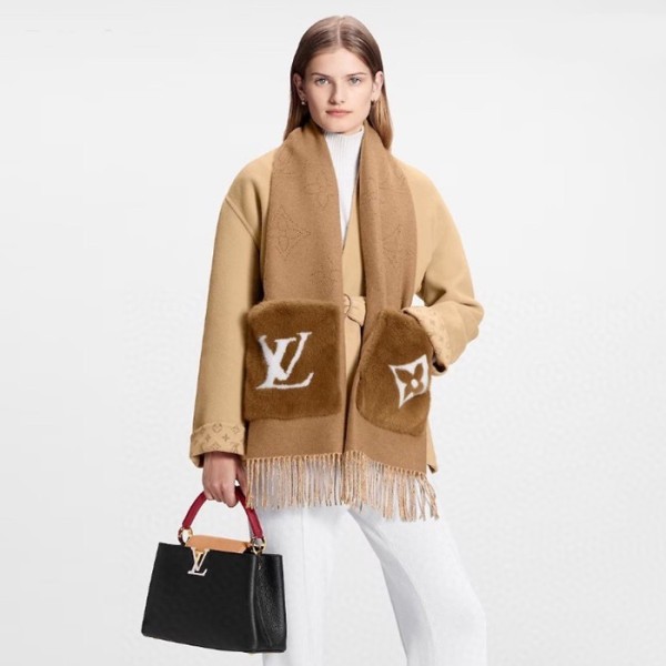 ❤루이비통 여성 카멜 머플러 - Louis vuitton Womens Camel Muffler - acc1142x
