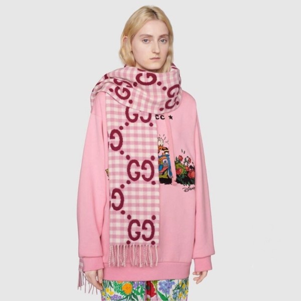 ❤구찌 여성 핑크 머플러 - Gucci Womens Pink Muffler - gu1143x