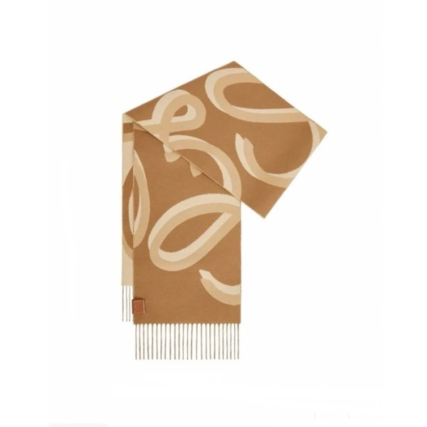❤로에베 여성 카멜 머플러 - Loewe Womens Camel Muffler - acc1148x