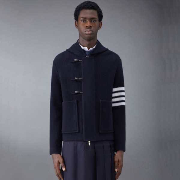 ❤톰브라운 남성 네이비 후드자켓 - Thom Browne Mens Navy Jackets - th142x