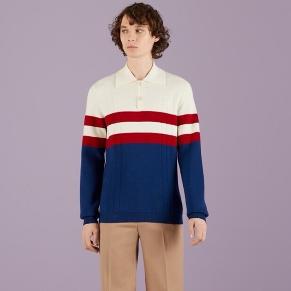 ❤구찌 남성 네이비 폴로 니트 - Gucci Mens Navy Knit - cl78x