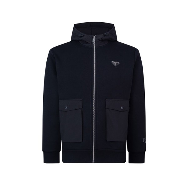❤프라다 남성 블랙 후드티 - Prada Mens Black Hoodie - cl95x