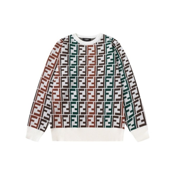 ❤펜디 남성 그린 크루넥 스웨터 - Fendi Mens Green Sweaters - cl98x
