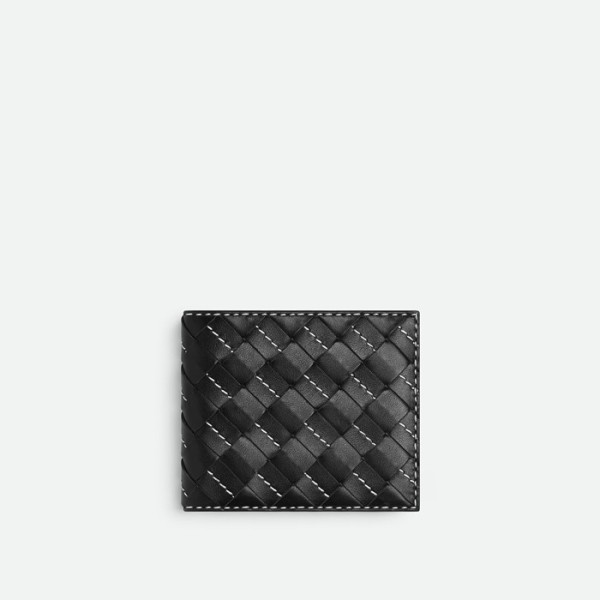 ❤보테가베네타 남성 블랙 반지갑 - Bottega Veneta Mens Black Half Wallets - bvw03x