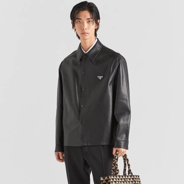 ❤프라다 남성 블랙 가죽 자켓 - Prada Mens Black Jackets - cl133x