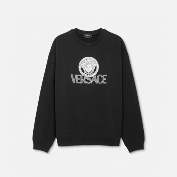 ❤베르사체 남성 블랙 크루넥 맨투맨- Versace Mens Black Tshirts - cl144x