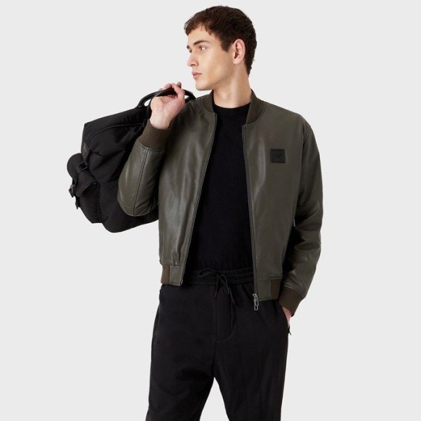 ❤알마니 남성 카키 가죽 자켓 - Armani Mens Khaki Jackets - cl155x