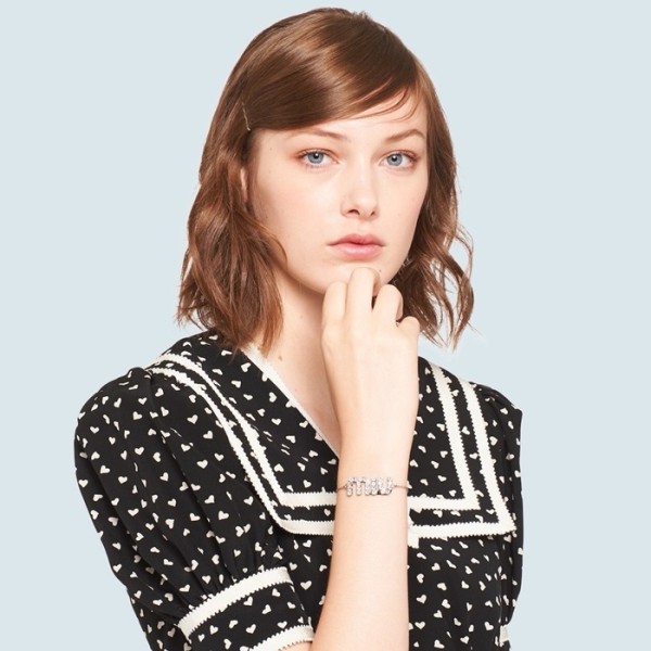 ❤미우미우 여성 화이트 골드 팔찌 - Miumiu Womens White Gold Bangle - acc1285x