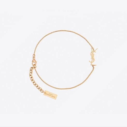 ❤입생로랑 여성 골드 팔찌 - Saint Laurent Womens Gold Bangle - acc1287x