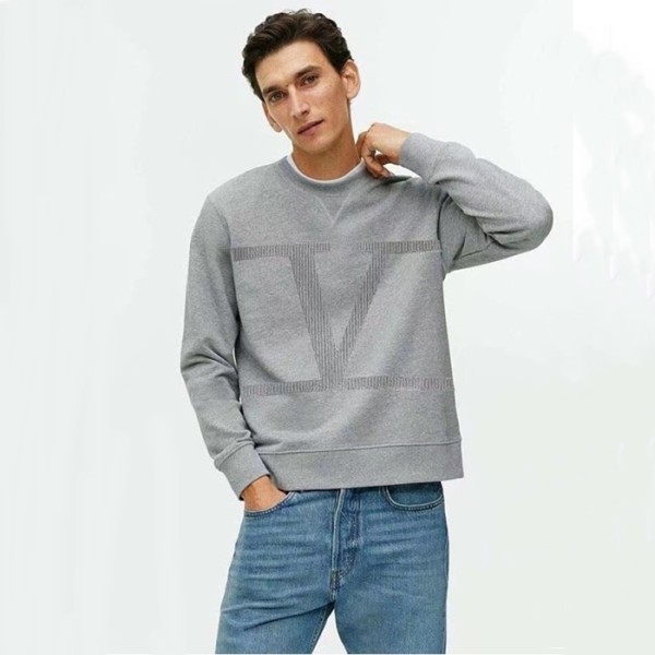 ❤발렌티노 남성 베이직 그레이 맨투맨 - Valentino Mens Gray Tshirts - val328x