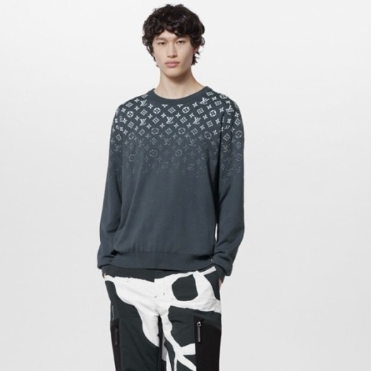 ❤루이비통 남성 그레이 크루넥 니트 - Louis vuitton Mens Gray Sweaters - lv2091x